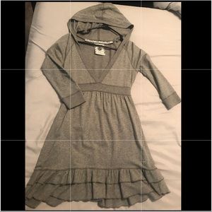 PINK sweater dress with hood